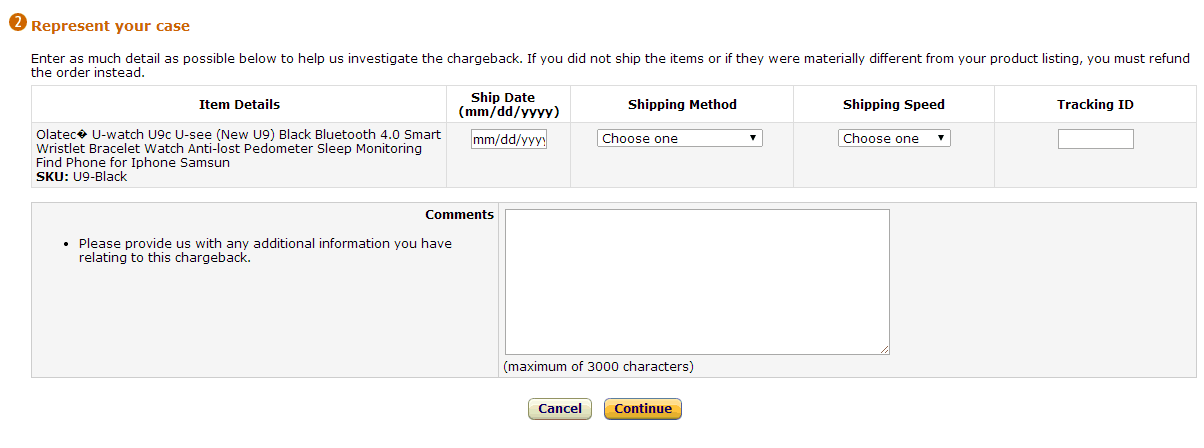 Amazon chargeback(亚马逊退单)处理流程