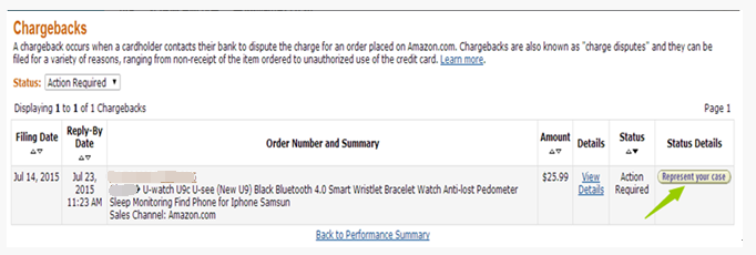 Amazon chargeback(亚马逊退单)处理流程