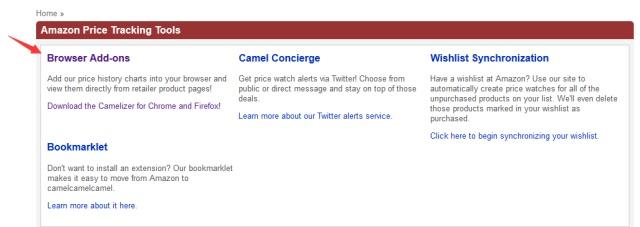 亚马逊价格追踪器:Camelcamelcamel