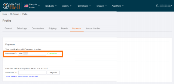 lazada收款渠道图文教程